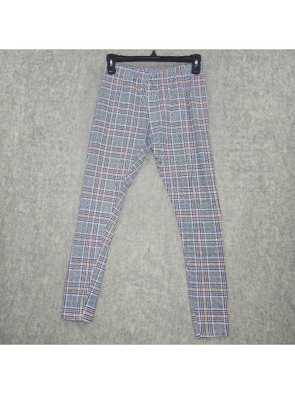 No Boundaries Womens Plaid Stretch Leggings Multicolor Size Medium Cotton Blend